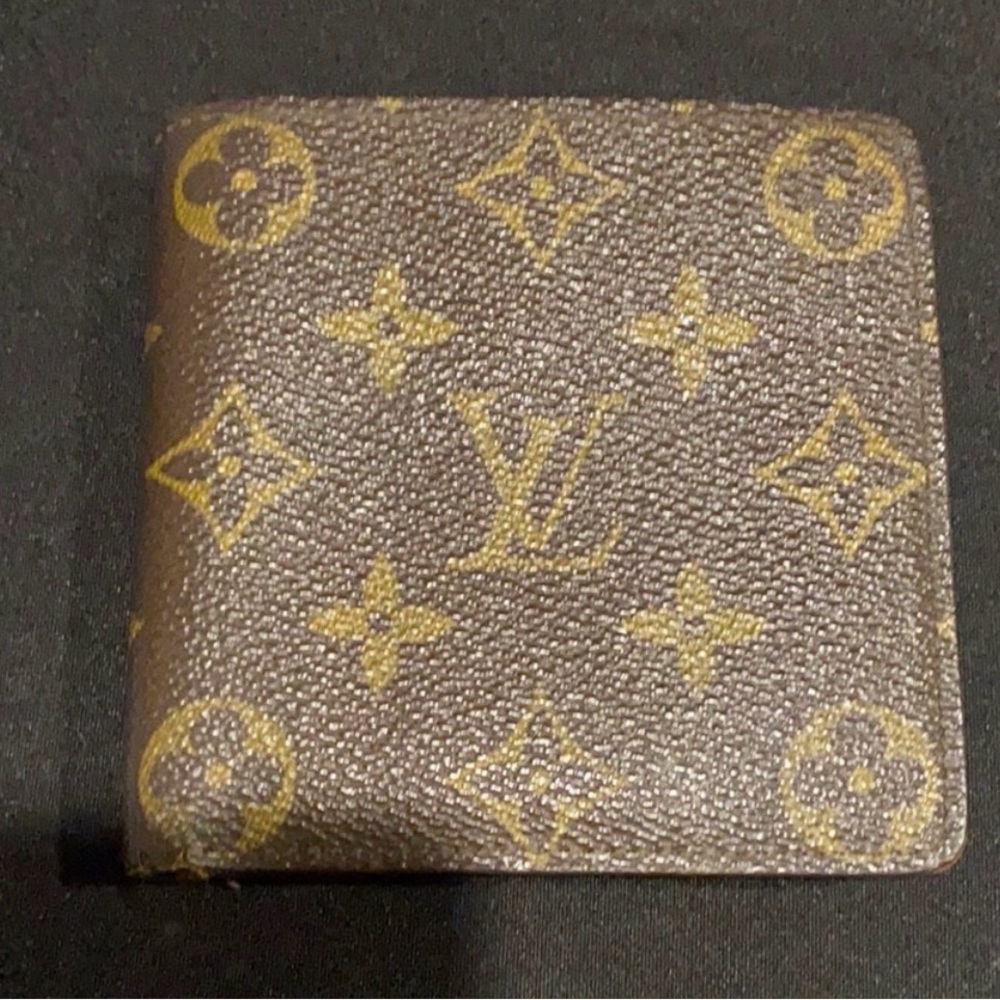 Louis Vuitton Classic Monogram Wallet in Brown and Gold